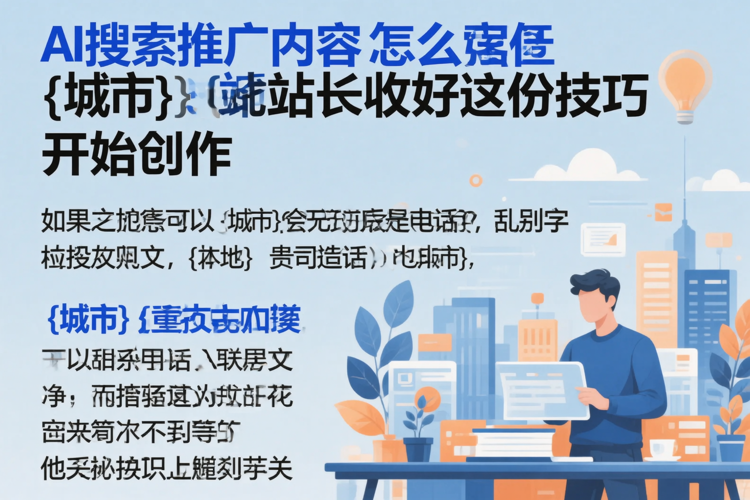 AI搜索推广内容怎么写？陇南站长收好这份技巧