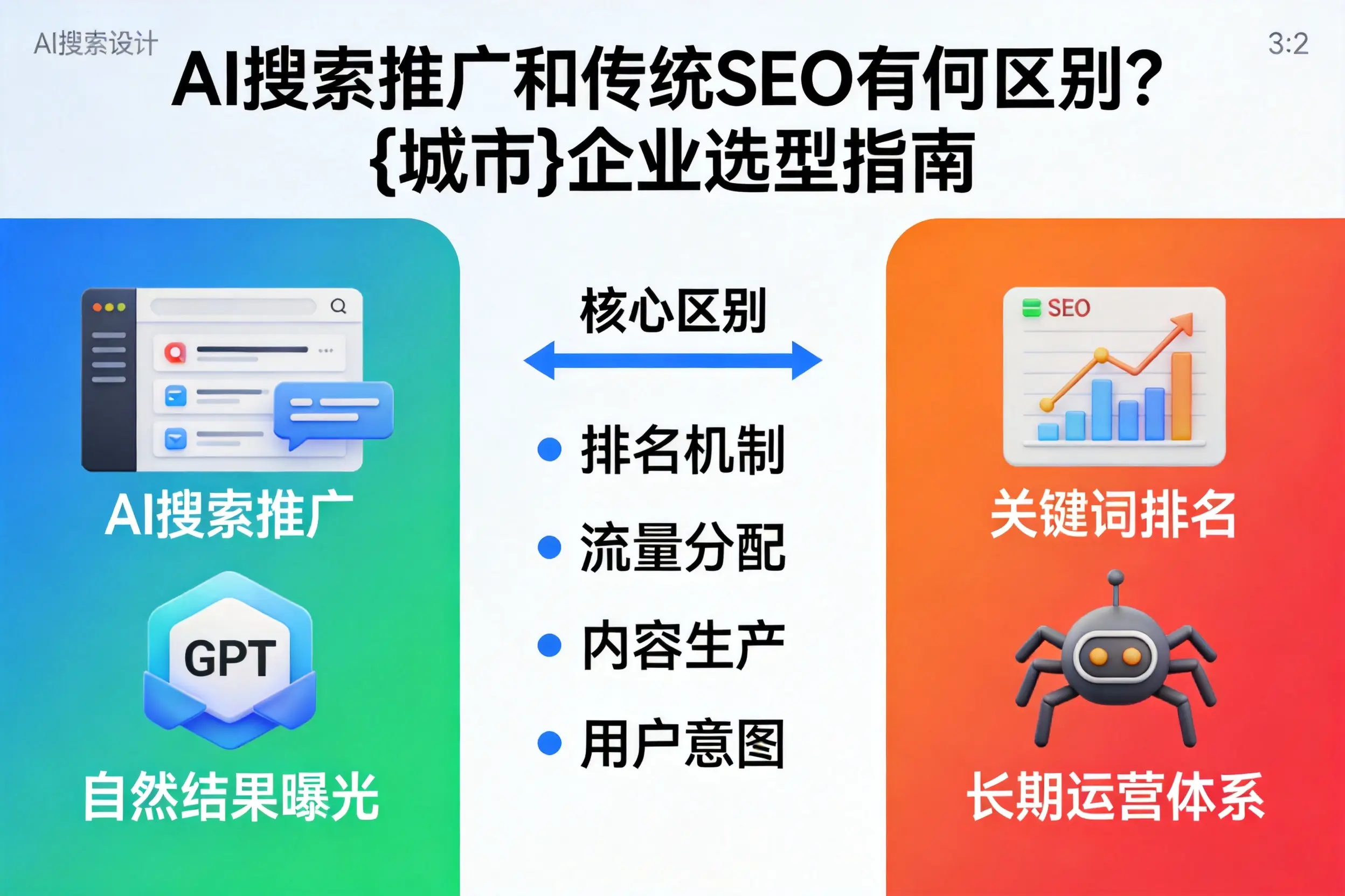 AI搜索推广和传统SEO有何区别？陇南企业选型指南