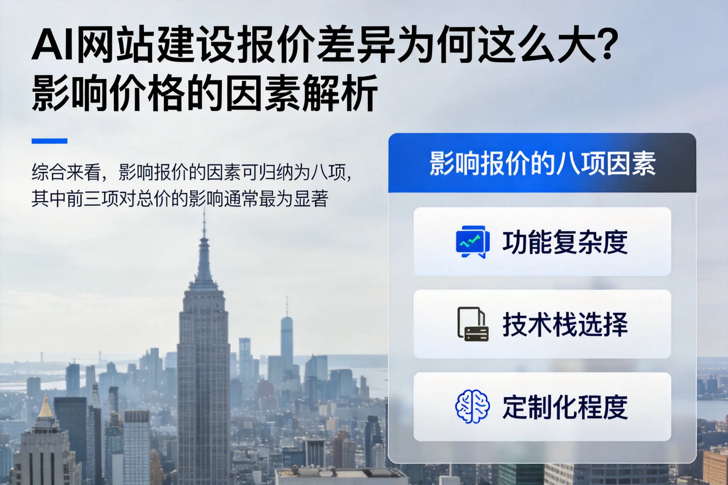 陇南AI网站建设报价差异为何这么大？影响价格的因素解析