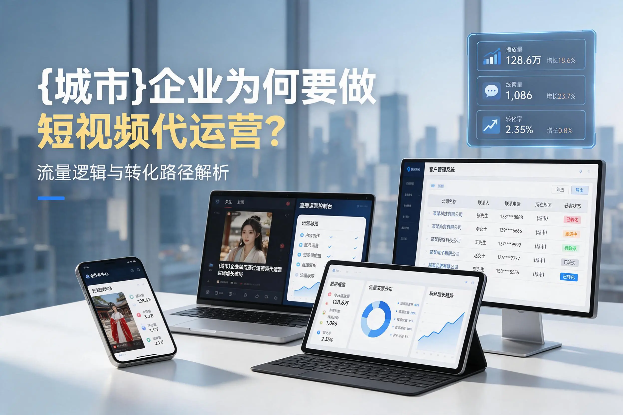 陇南企业为何要做短视频代运营？流量逻辑与转化路径解析