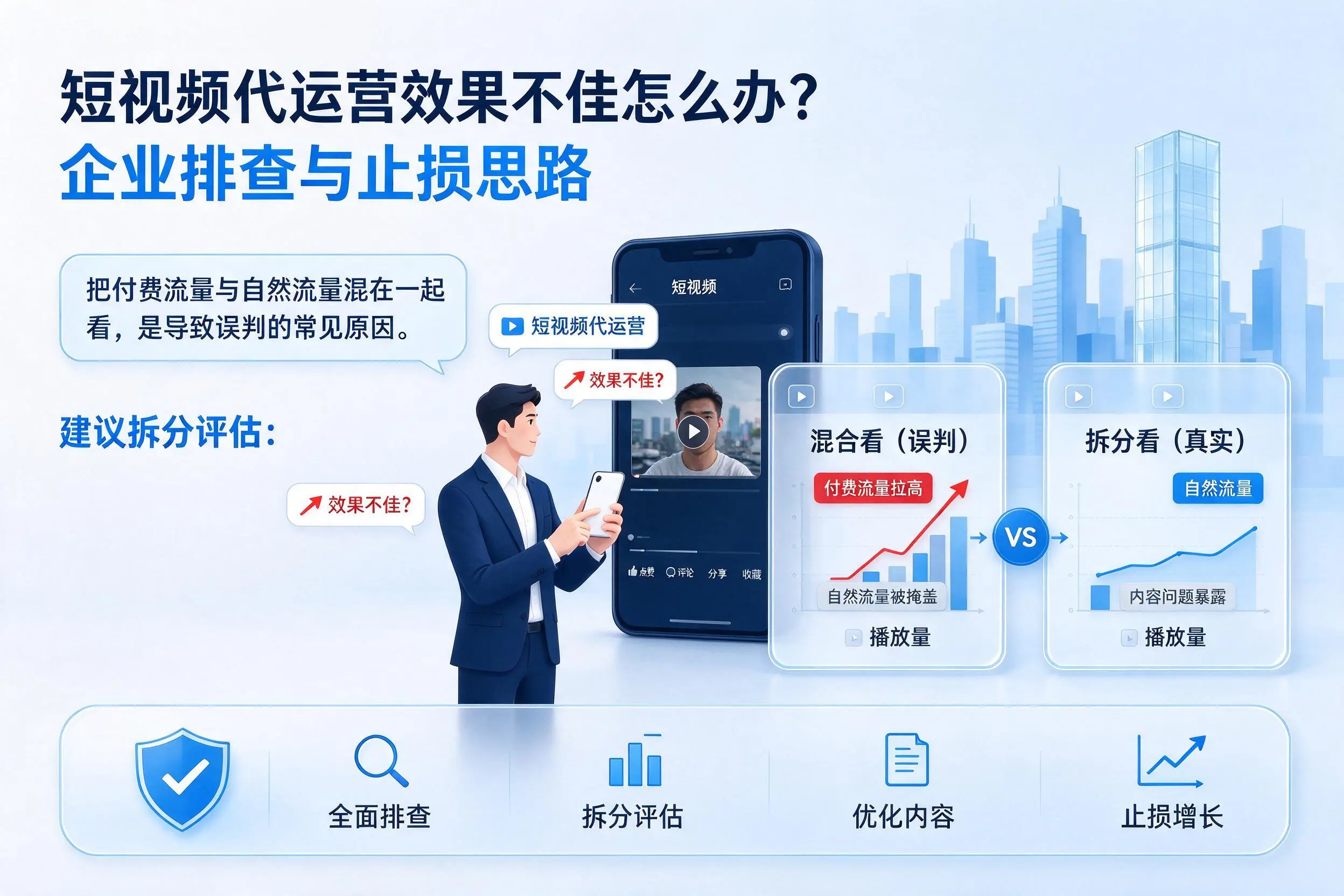 短视频代运营效果不佳怎么办？陇南企业排查与止损思路