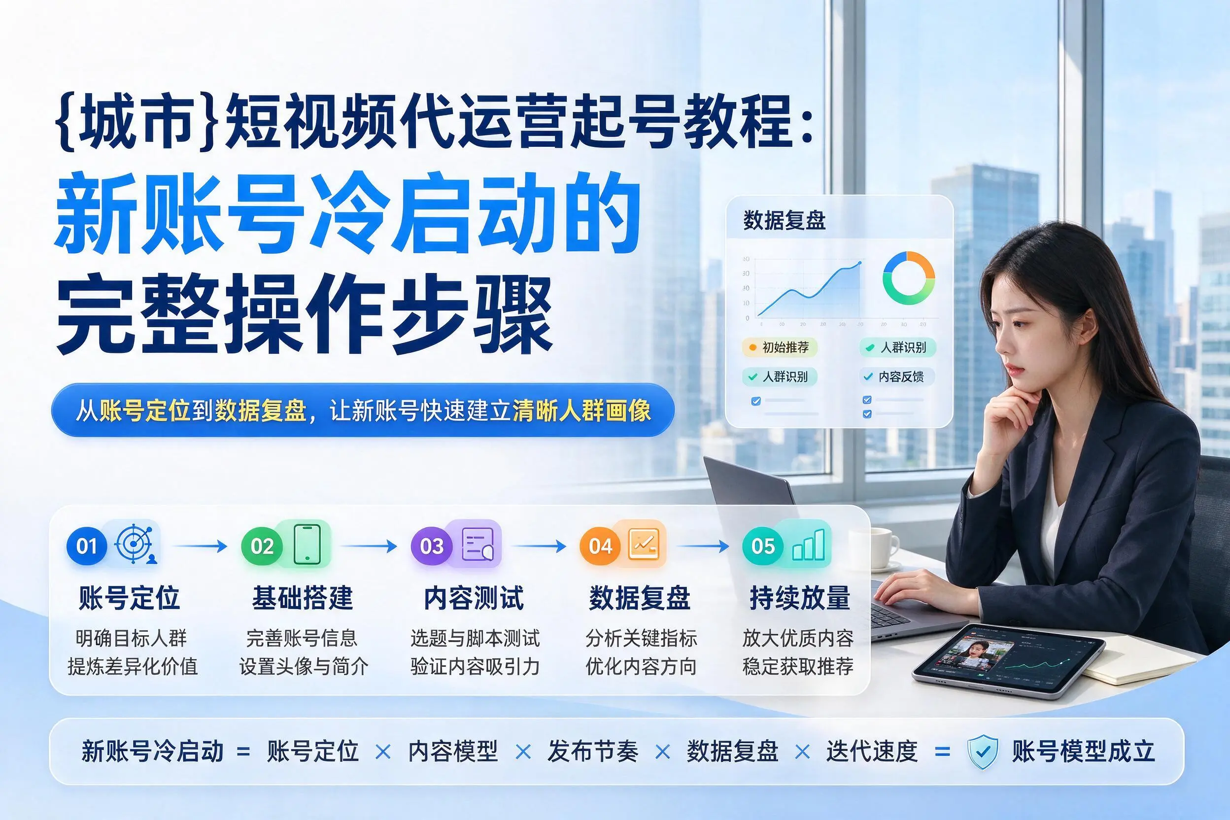 陇南短视频代运营起号教程：新账号冷启动的完整操作步骤