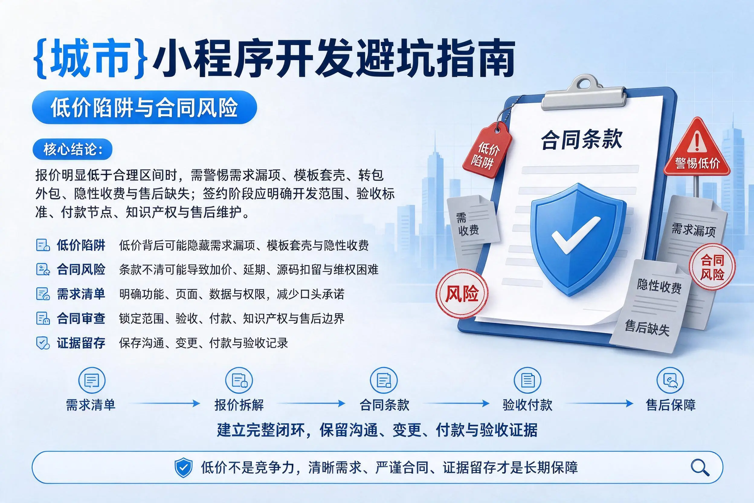 陇南小程序开发避坑指南:低价陷阱与合同风险
