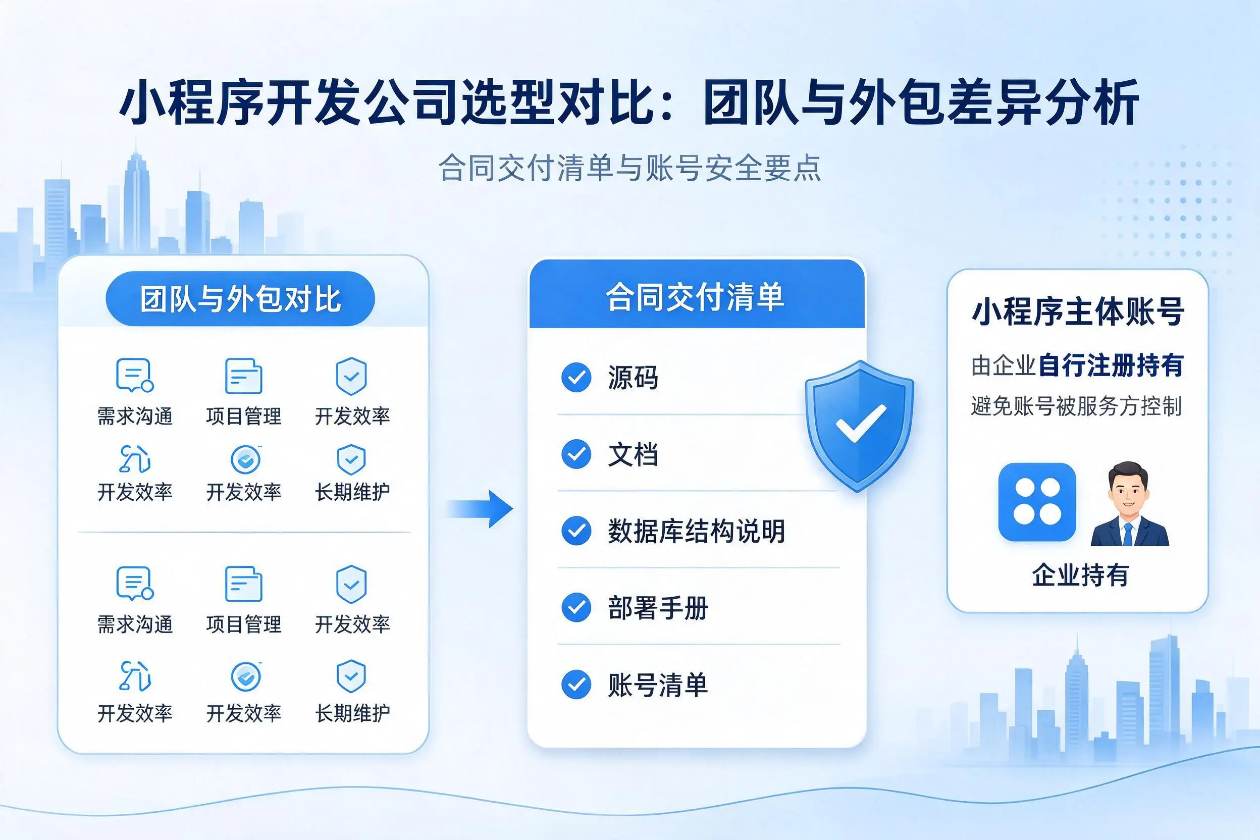 陇南小程序开发公司选型对比:团队与外包差异分析
