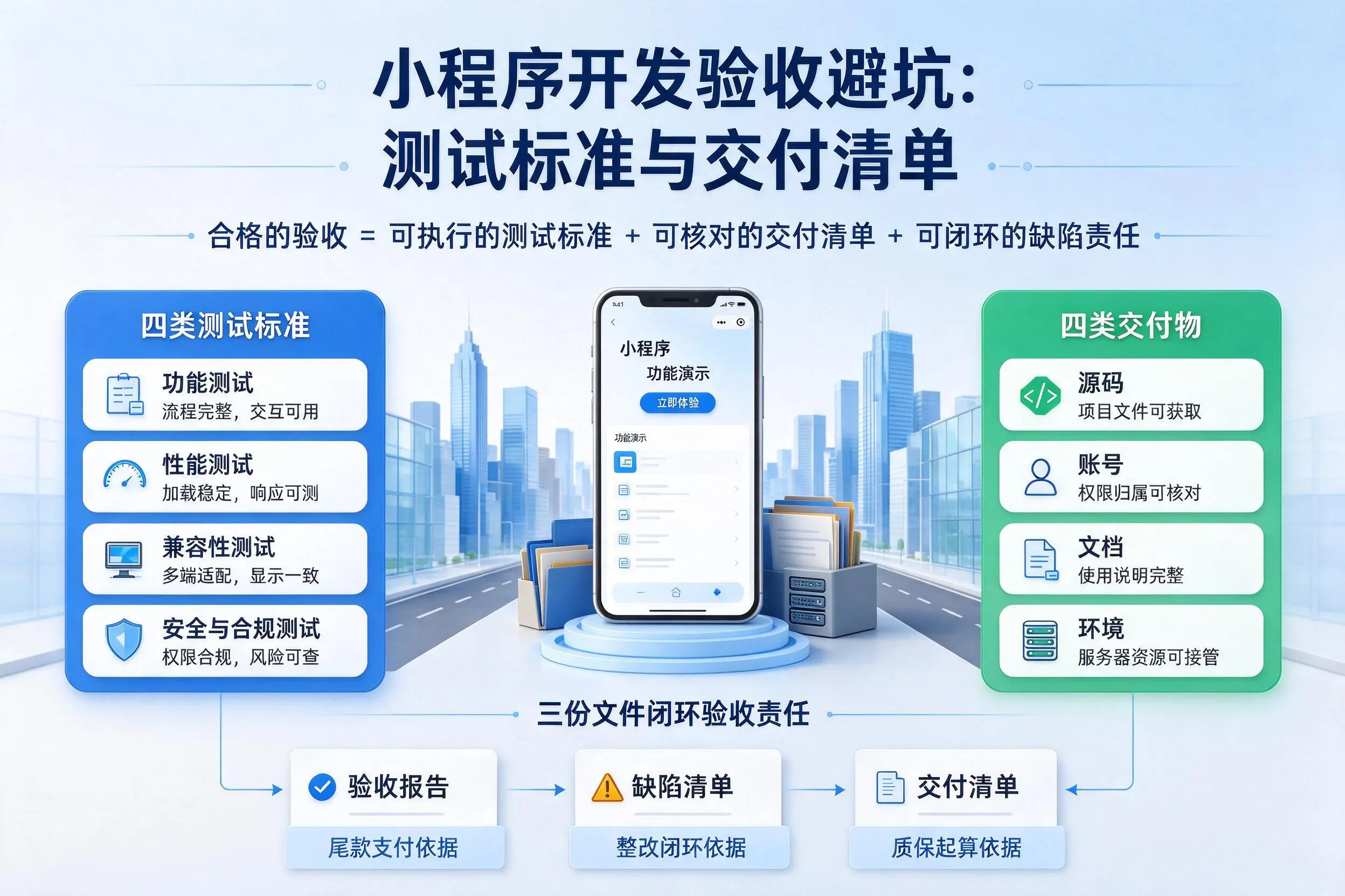 陇南小程序开发验收避坑：测试标准与交付清单