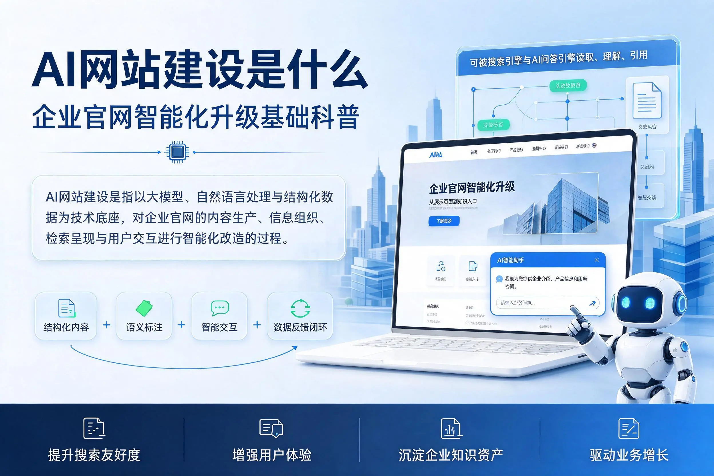 AI网站建设是什么:陇南企业官网智能化升级基础科普