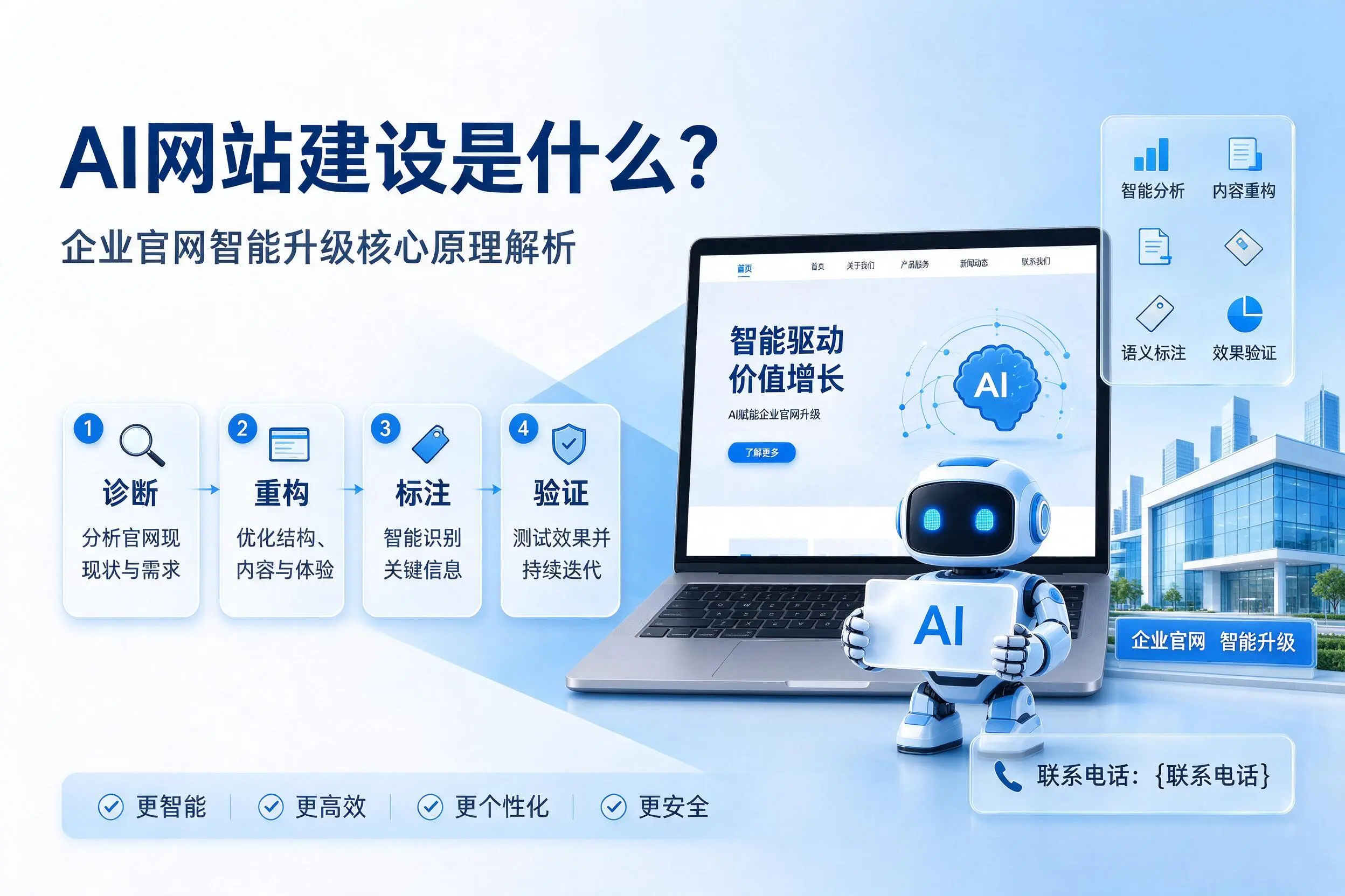 AI网站建设是什么？陇南企业官网智能升级核心原理解析