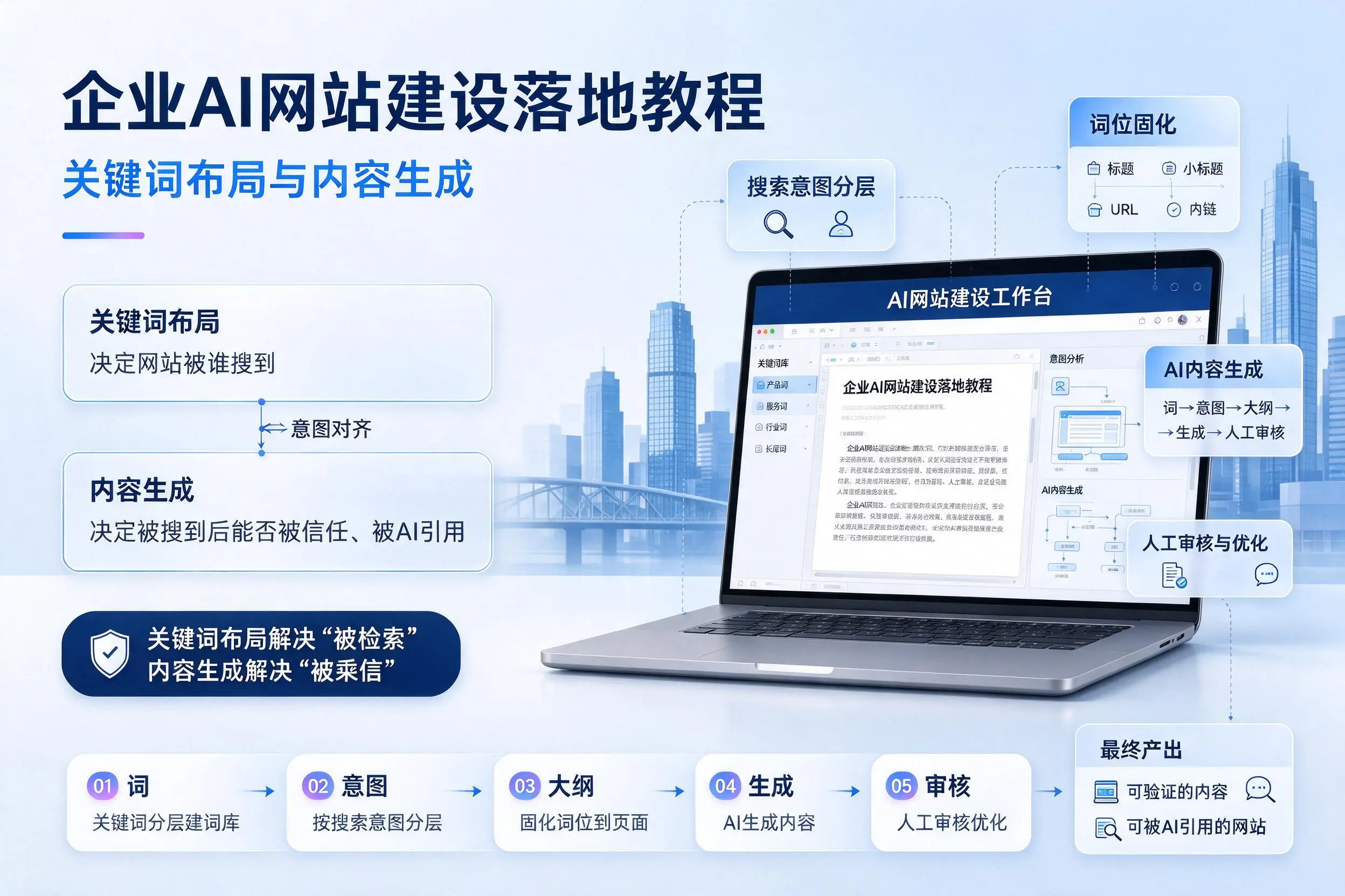 陇南企业AI网站建设落地教程:关键词布局与内容生成